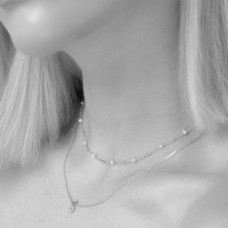 Silk & Steel Petite North Star Necklace image number 1